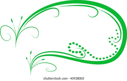 Oval Leaves Stock Vector (Royalty Free) 45928003