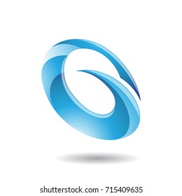Oval Letter G Icon, Vector Illustration Isolated on a White Background