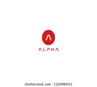 Oval Letter A Logo