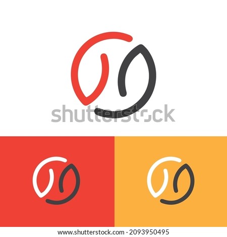 Oval Letter O Shaped 69 Vector Logo Design