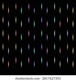 an oval of luminous rings in blue purple and gold creates a mesmerizing abstract swirl against a black background
