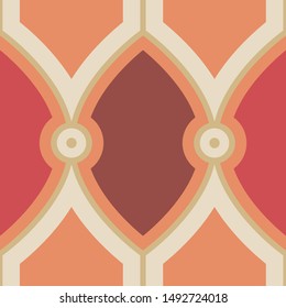 Oval mahogany wood seameless pattern