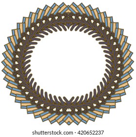 oval modern frame - a vector