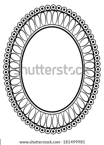 oval ornamental decorative frame