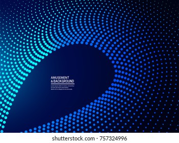 Oval particle background