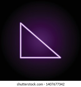 oval with poles neon icon. Elements of geometric figures set. Simple icon for websites, web design, mobile app, info graphics on dark gradient background