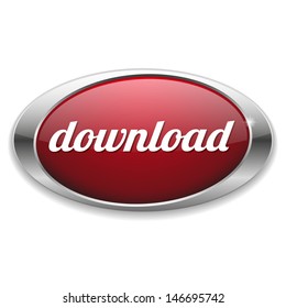 Oval red download button