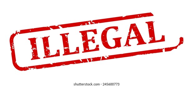 oval-red-stamp-word-illegal-vector-245600773