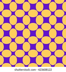 Oval and rhombus seamless pattern. Fashion graphic background design. Modern stylish abstract texture. Colorful template for prints, textiles, wrapping, wallpaper, website etc. VECTOR illustration.