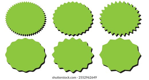 Oval and round shaped sunburst labels and badges. sunburst price stickers. colorful starburst, sunburst, stamp, seal, sticker. vector illustration. 333