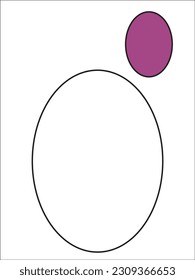 An Oval Shape in a 2D shape for Kids and school children. How about we create an activity sheet that includes an oval shape for kids to color in and practice tracing? We can also add some 