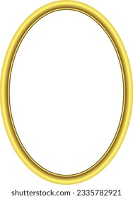 Oval Shape Gold picture frame luxury golden frame gold border Golden vector framework  decorative element template isolated background frame picture wedding frames anniversary new year Christmas