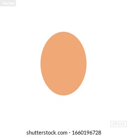 oval shape illustration vector graphic. basic shape perfect for preschool learning for children and good for mathematics and any purposes.
