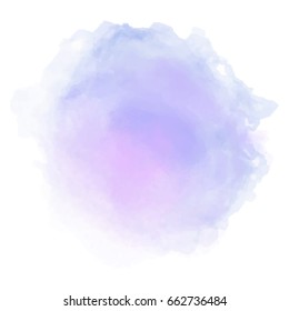 Oval Shape Purple Watercolor Stock Vector (Royalty Free) 662736484 ...