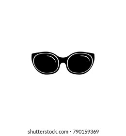 oval shaped glasses icon. Eyeglass frame element icon. Premium quality graphic design icon. Baby Signs, outline symbols collection icon for websites, web design, mobile on white background