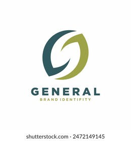 Oval shaped logo design for business. with a geometric, flat style, without color gradations, with neat shapes