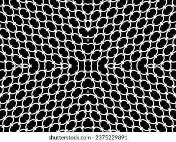 Patrón de Motivos en Forma de Oval, puede utilizarse para decorar, ordenar, tapiz, fondo, mosaico, suelo, textil, tela, moda, envuelto o elemento de diseño gráfico. Ilustración vectorial