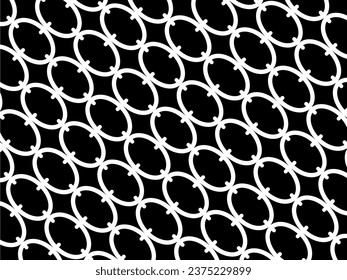 Patrón de Motivos en Forma de Oval, puede utilizarse para decorar, ordenar, tapiz, fondo, mosaico, suelo, textil, tela, moda, envuelto o elemento de diseño gráfico. Ilustración vectorial