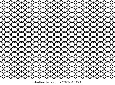 Oval Shaped Motifs Pattern, can use for Decoration, Ornate, Wallpaper, Background, Tile, Floor, Textile, Fabric, Fashion, Wrapping or Graphic Design Element. Vector Illustration