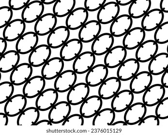 Oval Shaped Motifs Pattern, can use for Decoration, Ornate, Wallpaper, Background, Tile, Floor, Textile, Fabric, Fashion, Wrapping or Graphic Design Element. Vector Illustration