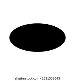 oval and square frame vector icon ,color editable