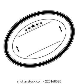 Oval Stamp For Your Design. EPS10 vector.