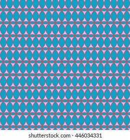 Oval and triangle seamless pattern. Fashion graphic background design. Modern geometric stylish abstract texture. Colorful template 4 prints, textiles, wrapping, wallpaper, website VECTOR illustration