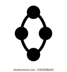 Oval Vector Glyph Icon Design