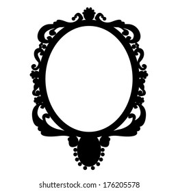 oval vintage frame