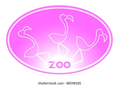 Oval zoo animal