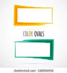 Ovals. .Vector illustration. Quality 100%