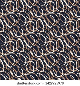 Ovals. Vector illustration. Seamless pattern.