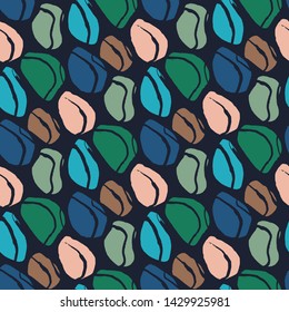 Ovals. Vector illustration. Seamless pattern.