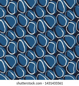 Ovals. Vector illustration. Seamless pattern.