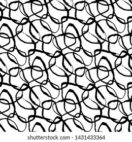 Ovals. Vector illustration. Seamless pattern.