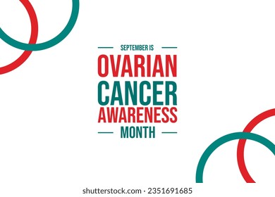 Ovarian Cancer Awareness Month background template Holiday concept
