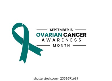 Ovarian Cancer Awareness Month background template Holiday concept