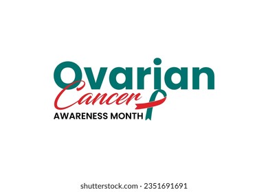 Ovarian Cancer Awareness Month background template Holiday concept