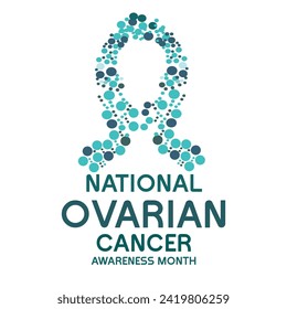 ovarian cancer awareness month day vector