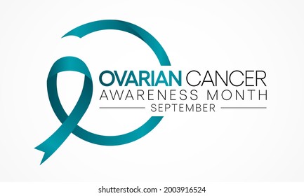 Ovarian Cancer awareness month is observed every year in September, it is a group of diseases that originates in the ovaries, or in the related areas of the fallopian tubes and the peritoneum. Vector