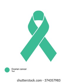 Ovarian Cancer Ribbon Vector