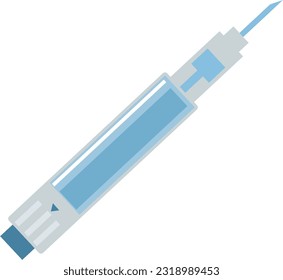 Ovarian Stimultaing Hormone Therapy Injection vector illustration. Perfect for presenting anything about reproduction, insemination or ivf.