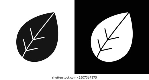 Conjunto de símbolos de línea plana de icono ovado.