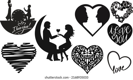 ove sign heart clipart ,Blessed love sign, love you heart gift for valentine,Heart love sign with rings