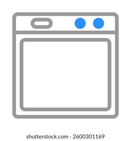 Oven appliance icon, a kitchen cooking equipment