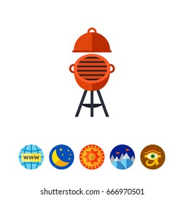 Oven barbecue icon