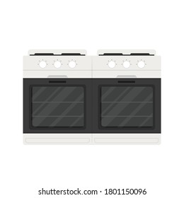 Vector de dibujos animados de hormigón. Horno de fondo blanco.