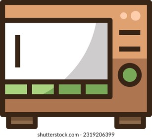 Icono de línea de color de horquilla, icono de vector