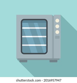 Icono de tecnología de convección de hormigón vector plano. Ventilador de gas. horno de convección de cocina