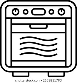 Design de ícone de estilo preenchido de forno